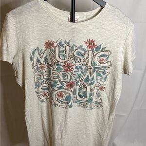 Graphic Short Sleeve Tee - Cream